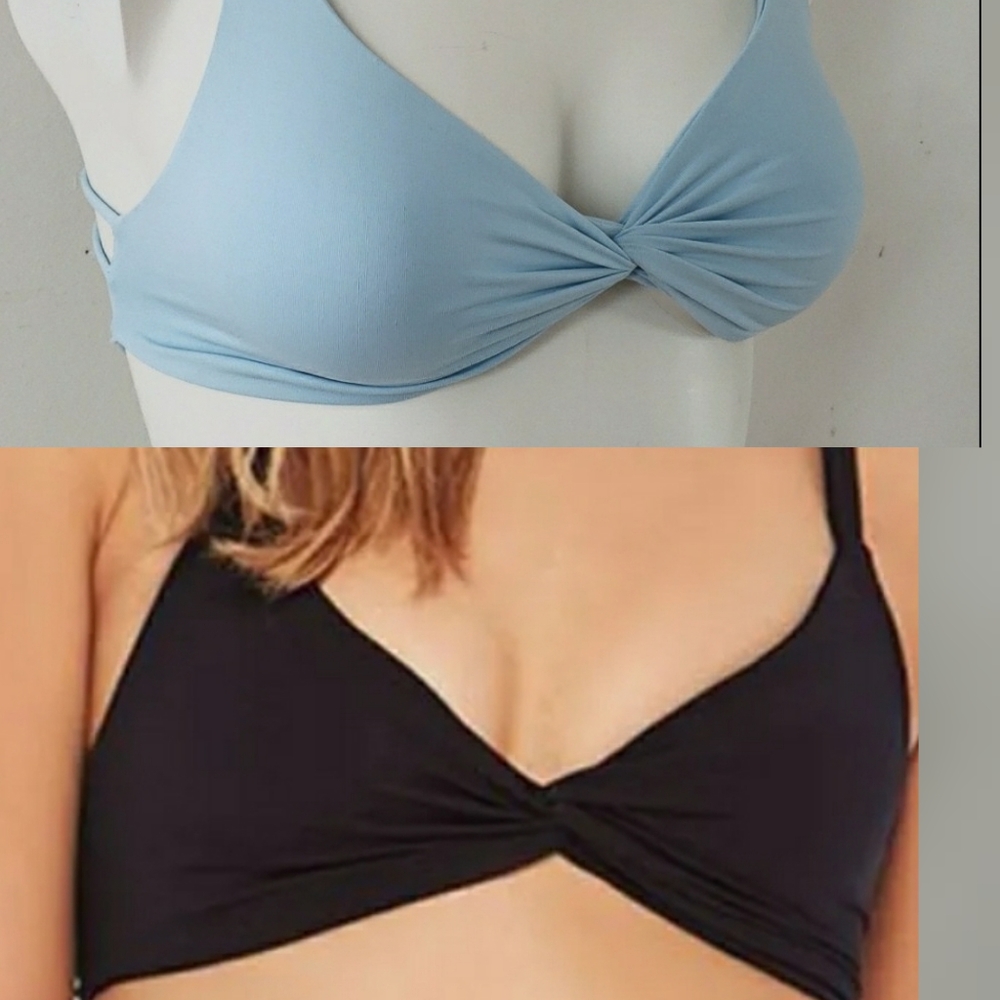 L*Space Sky Blue Hartley Lily Bikini Top Simple & Sexy